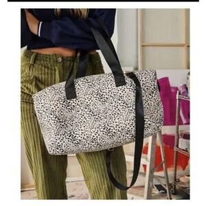 New Mali & Lilly Leopard Print Weekender Bag